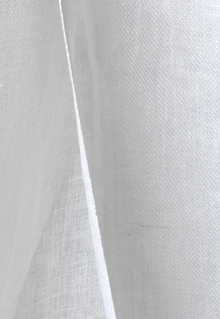 Military Green & Indigo Merino Wool - Linen Fabric | 54” Wide | 220 GSM