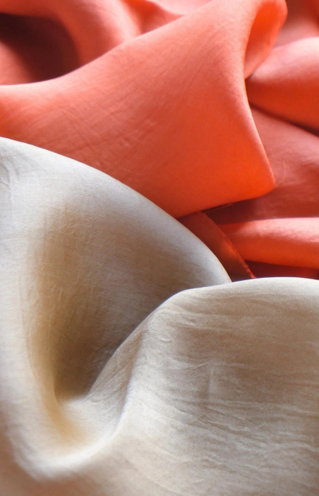 Vegan Bamboo Silk Fabric by the Yard – Smooth Silky Drape, 44” Wide | 135 GSM