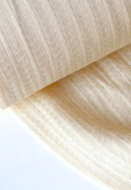 Bengal Handwoven Cotton Seersucker-Inspired Fabric, 45" Wide, 92 GSM