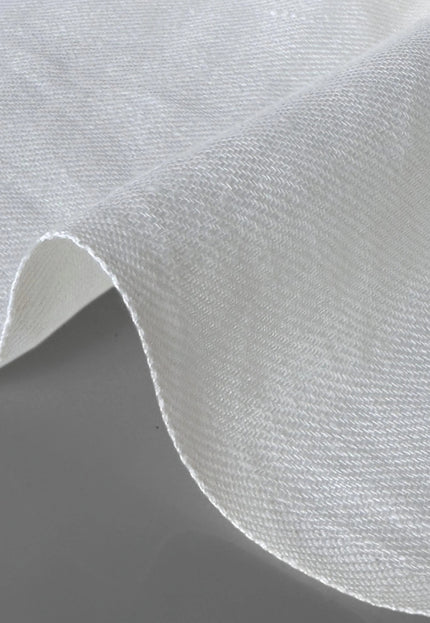 Military Green & Indigo Merino Wool - Linen Fabric | 54” Wide | 220 GSM