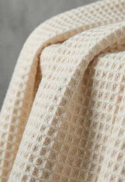 Pure Cotton Waffle Pique fabric, 58" wide, 277 GSM