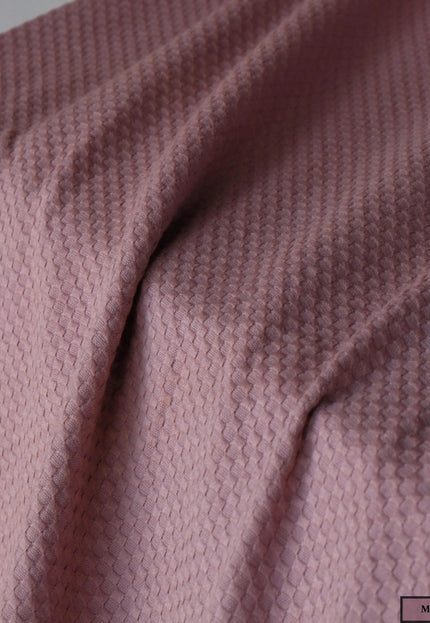 Pure Cotton Honeycomb Dobby fabric by the yard, 45" wide, 245 GSM