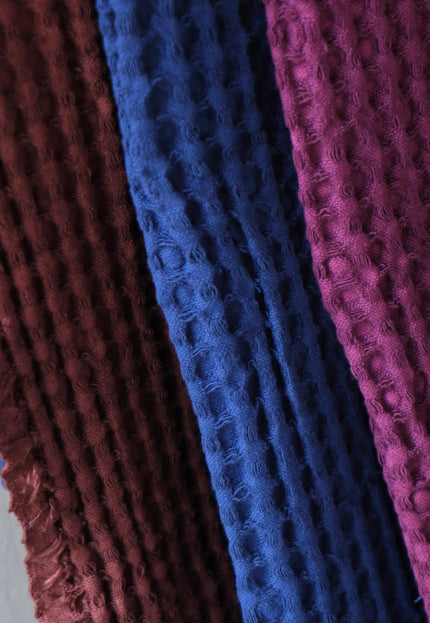 Pure Cotton Waffle Pique fabric, 58" wide, 277 GSM