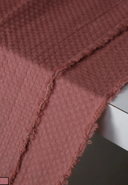 Pure Cotton Honeycomb Dobby fabric by the yard, 45" wide, 245 GSM