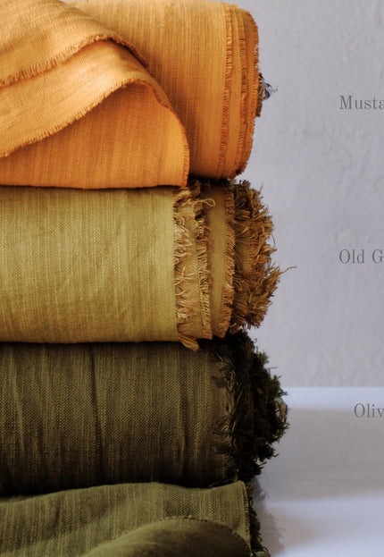 Handwoven Stinging Nettle Fabric: Plant-Dyed Textile, 50" Wide, 320 GSM