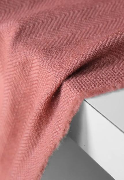 Heavyweight Merino Wool Herringbone Fabric, 390 GSM, 58” Wide