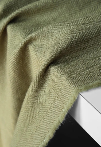 Heavyweight Merino Wool Herringbone Fabric, 390 GSM, 58” Wide