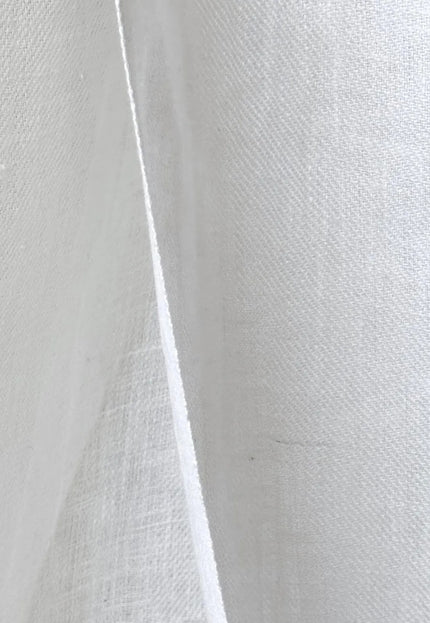 Military Green & Indigo Merino Wool - Linen Fabric | 54” Wide | 220 GSM