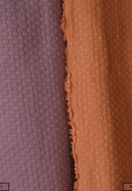 Pure Cotton Honeycomb Dobby fabric by the yard, 45" wide, 245 GSM